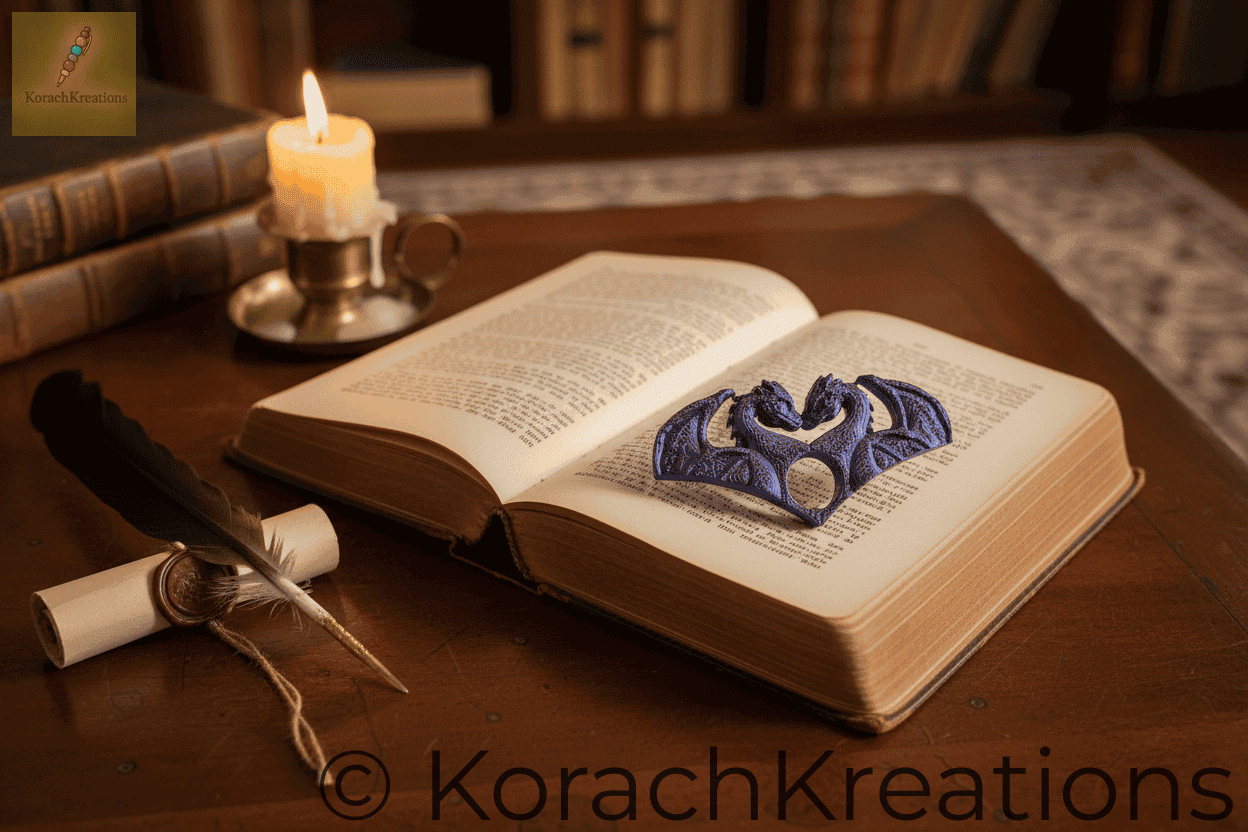 3D Printed Dragon Page Holder