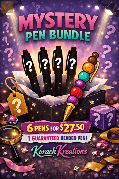 6-Pen Mystery Bundle – Includes at Least 1 Guaranteed Beaded Pen