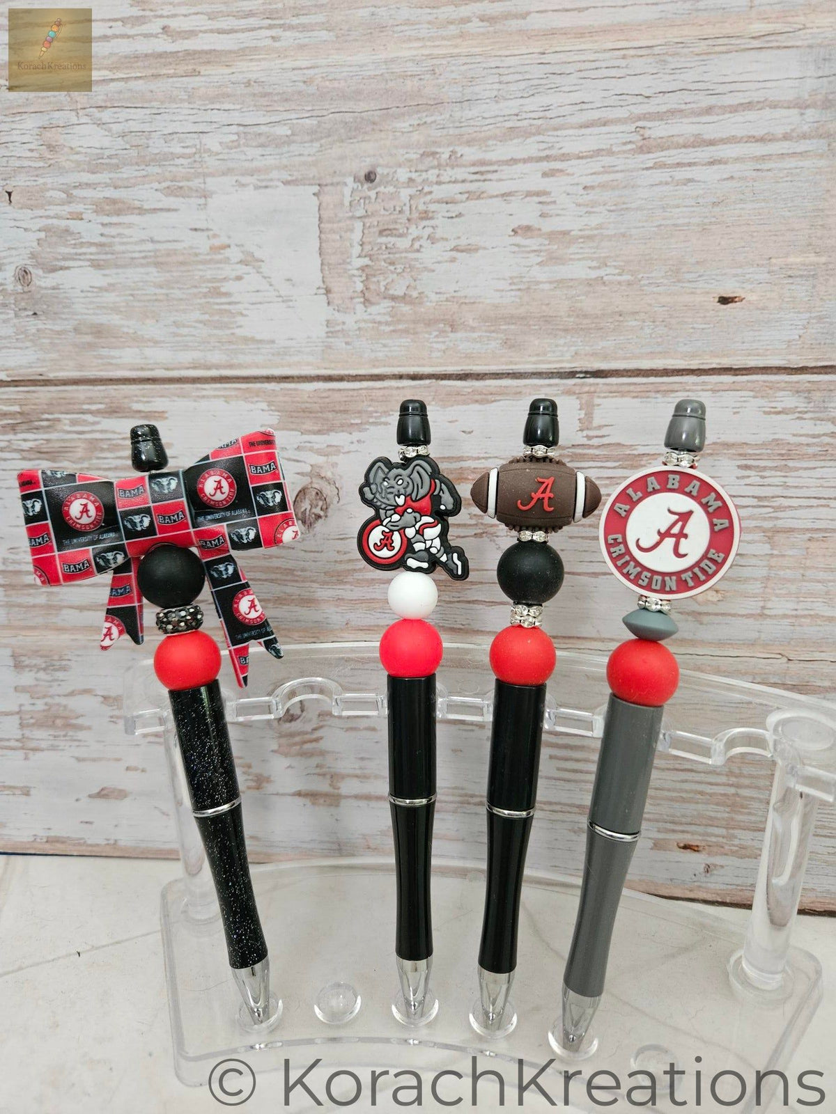 College Football Spirit Pens – Handmade Beaded Team Pens