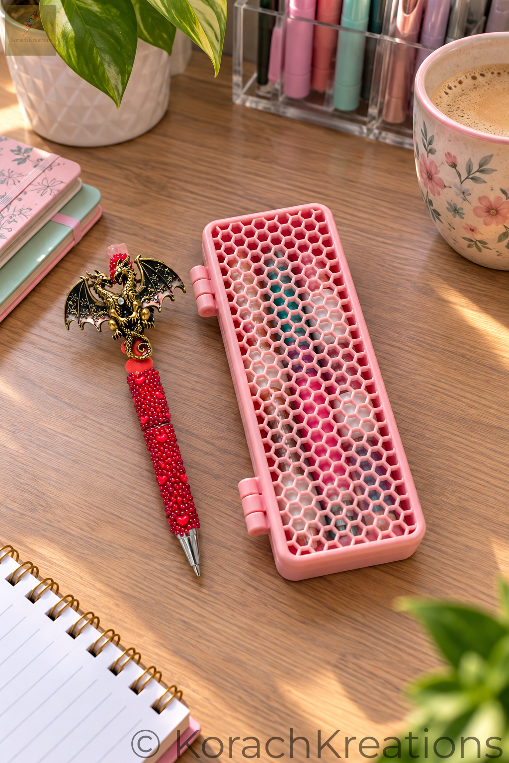 3D Printed Honeycomb Pencil Case