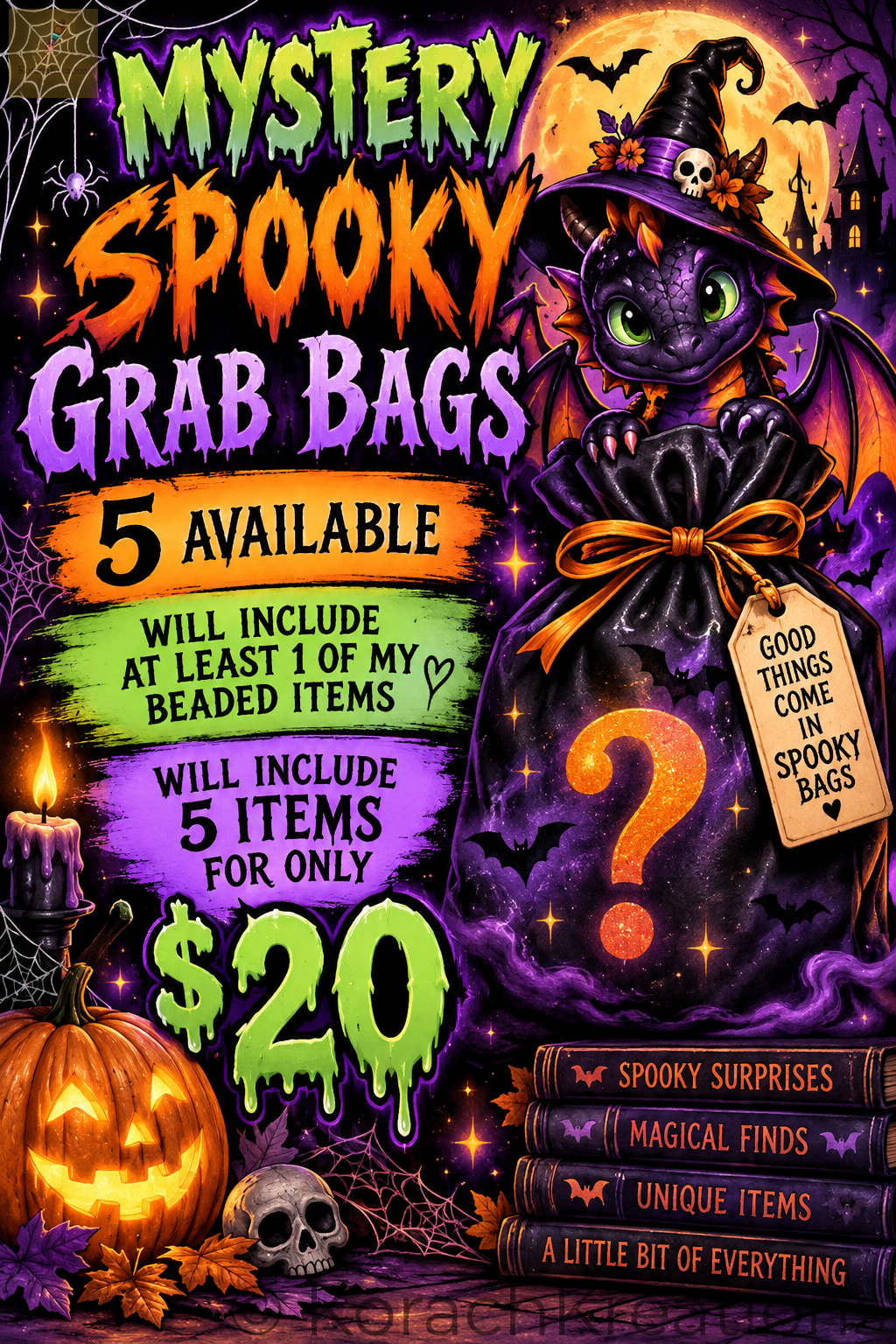 Mystery Spooky Grab Bag - 5 Items for $20